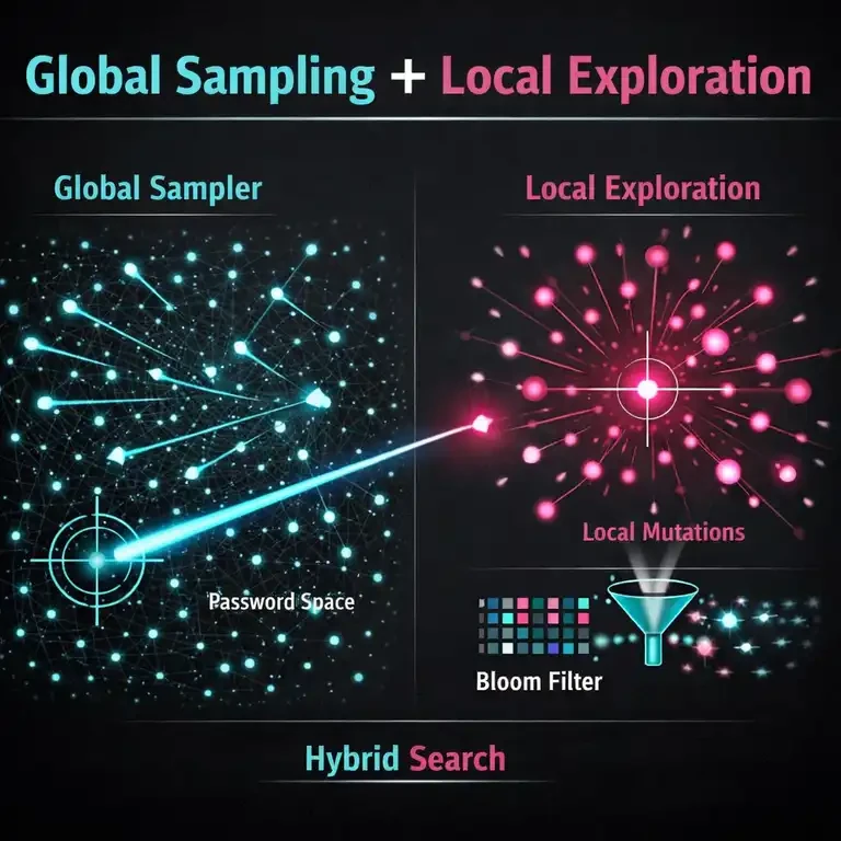 Global sampling and local exploration